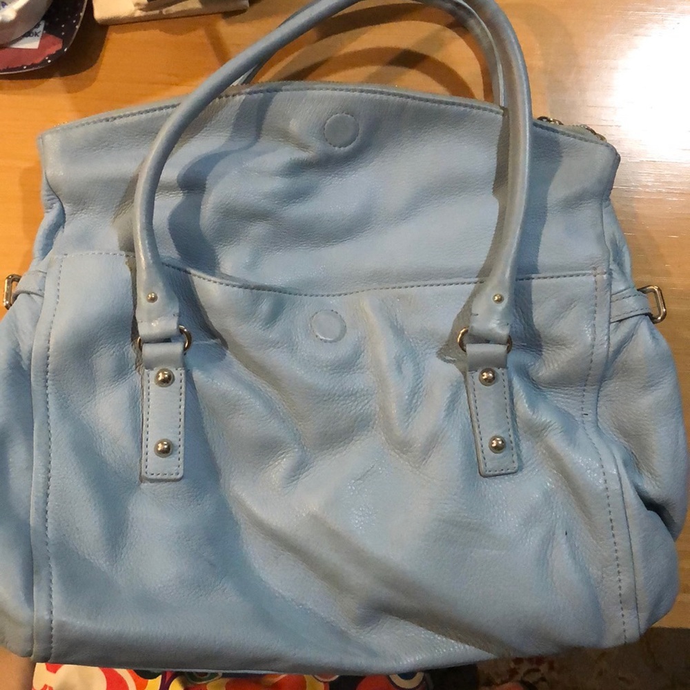 Light Blue leather Kate Spade bag.